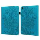 For Lenovo Tab M10 3rd Gen Lace Flower Embossing Pattern Leather Tablet Case(Blue) - 1