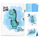 For iPad Pro 11 (2020) Sewing Thread Horizontal Painted Flat Leather Tablet Case with Sleep Function & Pen Cover & Anti Skid Strip & Card Slot & Holder(Dinosaur) - 1