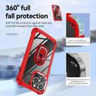 For iPhone 14 Pro TPU + PC Lens Protection Phone Case with Ring Holder(Red) - 5