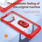 For iPhone 14 Pro TPU + PC Lens Protection Phone Case with Ring Holder(Red) - 7