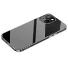 For iPhone 14 SULADA Frosted Series Shockproof Transparent TPU Phone Case(Black) - 1