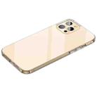 For iPhone 14 Pro SULADA Frosted Series Shockproof Transparent TPU Phone Case(Gold) - 1