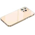 For iPhone 14 Pro Max SULADA Frosted Series Shockproof Transparent TPU Phone Case(Gold) - 1