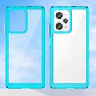 For Xiaomi Redmi Note 12 Pro+ China / Global Colorful Series Acrylic + TPU Phone Case(Transparent Blue) - 2
