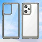 For Xiaomi Redmi Note 12 Pro+ China / Global Colorful Series Acrylic + TPU Phone Case(Transparent Grey) - 2