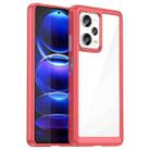 For Xiaomi Redmi Note 12 Pro+ China / Global Colorful Series Acrylic + TPU Phone Case(Red) - 1