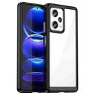 For Xiaomi Redmi Note 12 Pro+ China / Global Colorful Series Acrylic + TPU Phone Case(Black) - 1