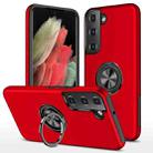 For Samsung Galaxy S22+ 5G PC + TPU Magnetic Phone Case with Invisible Ring Holder(Red) - 1