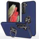 For Samsung Galaxy S23+ 5G PC + TPU Magnetic Phone Case with Invisible Ring Holder(Navy Blue) - 1