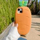 For iPhone 12 Pro Carrot Silicone Phone Case - 1