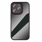 For iPhone 14 Plus Ming Shield Series High Transparent Solid Color Phone Case(Black) - 1