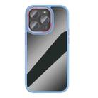 For iPhone 14 Plus Ming Shield Series High Transparent Solid Color Phone Case(Sierra Blue) - 1