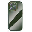 For iPhone 14 Pro Ming Shield Series High Transparent Solid Color Phone Case(Green) - 1