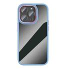 For iPhone 12 Pro Ming Shield Series High Transparent Solid Color Phone Case(Sierra Blue) - 1