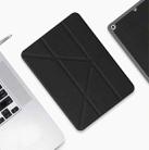 For iPad 10th Gen 10.9 2022 Mutural Multi-fold Smart Leather Tablet Case(Black) - 1