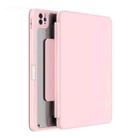 For iPad 10th Gen 10.9 2022 Mutural Jianshang Series Tablet Leather Smart Case(Pink) - 1