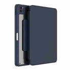 For iPad 10th Gen 10.9 2022 Mutural Jianshang Series Tablet Leather Smart Case(Dark Blue) - 1