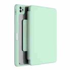 For iPad 10th Gen 10.9 2022 Mutural Jianshang Series Tablet Leather Smart Case(Mint Green) - 1