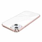 For iPhone 14 SULADA The Glad Eye Series Plating TPU Shockproof Protective Case(Pink) - 1