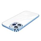 For iPhone 14 Pro SULADA The Glad Eye Series Plating TPU Shockproof Protective Case(Blue) - 1