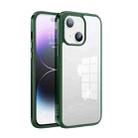 For iPhone 14 Plus SULADA Metal Frame + Nano Glass + TPU Phone Case(Green) - 1