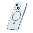 For iPhone 14 SULADA Plating TPU Shockproof Phone Soft Case(Blue) - 1