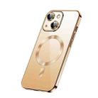 For iPhone 14 Plus SULADA Plating TPU Shockproof Phone Soft Case(Gold) - 1