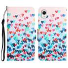 For Samsung Galaxy A23e Colored Drawing Leather Phone Case(Heart) - 1