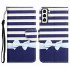 For Samsung Galaxy S23 5G Colored Drawing Leather Phone Case(Bow Knot) - 1