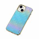 For iPhone 14 SULADA Cooljas Series TPU Sheepskin Texture Phone Protective Case(Bright Blue) - 1