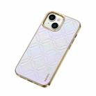 For iPhone 14 SULADA Cooljas Series TPU Sheepskin Texture Phone Protective Case(Bright Silver) - 1