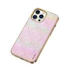 For iPhone 14 Pro SULADA Cooljas Series TPU Sheepskin Texture Phone Protective Case(Bright Pink) - 1