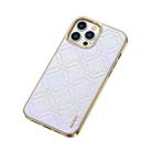 For iPhone 14 Pro SULADA Cooljas Series TPU Sheepskin Texture Phone Protective Case(Bright Silver) - 1