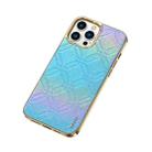 For iPhone 14 Pro Max SULADA Cooljas Series TPU Sheepskin Texture Phone Protective Case(Bright Blue) - 1