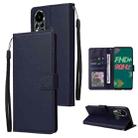 For Infinix Note 11s Multifunctional Horizontal Flip Leather Case with Three Card Slot(Navy Blue) - 1