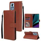 For Infinix Note 11 Pro Multifunctional Horizontal Flip Leather Case with Three Card Slot(Brown) - 1