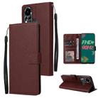 For Infinix Hot 11s Multifunctional Horizontal Flip Leather Case with Three Card Slot(Wine Red) - 1