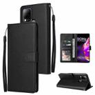 For Infinix Hot 10s Multifunctional Horizontal Flip Leather Case with Three Card Slot(Black) - 1