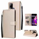 For Infinix Hot 10s Multifunctional Horizontal Flip Leather Case with Three Card Slot(Gold) - 1