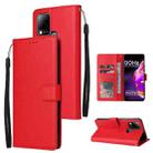 For Infinix Hot 10s Multifunctional Horizontal Flip Leather Case with Three Card Slot(Red) - 1