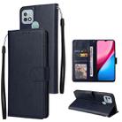 For Infinix Hot 10i Multifunctional Horizontal Flip Leather Case with Three Card Slot(Navy Blue) - 1