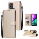 For Infinix Smart 5 Multifunctional Horizontal Flip Leather Case with Three Card Slot(Gold) - 1
