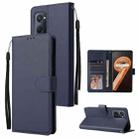 For Realme 9i Multifunctional Horizontal Flip Leather Case with Three Card Slot(Navy Blue) - 1