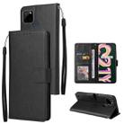 For Realme C21Y / C25Y Multifunctional Horizontal Flip Leather Case with Three Card Slot(Black) - 1