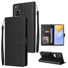 For vivo Y31 Multifunctional Horizontal Flip Leather Case with Three Card Slot(Black) - 1