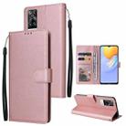 For vivo Y31 Multifunctional Horizontal Flip Leather Case with Three Card Slot(Rose Gold) - 1