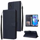 For vivo Y91C / Y1s Multifunctional Horizontal Flip Leather Case with Three Card Slot(Navy Blue) - 1