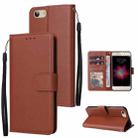 For vivo Y53 Multifunctional Horizontal Flip Leather Case with Three Card Slot(Brown) - 1