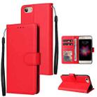 For vivo Y53 Multifunctional Horizontal Flip Leather Case with Three Card Slot(Red) - 1