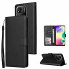 For Xiaomi Redmi 10C Multifunctional Horizontal Flip Leather Case with Three Card Slot(Black) - 1